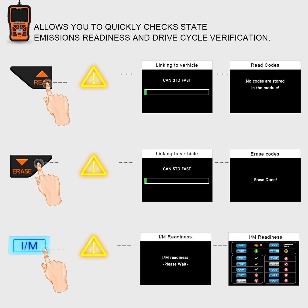 NT301 EOBD OBDII Car Check Engine Fault Code Reader Auto Diagnostic Scanner Tool