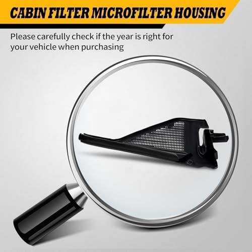 Pair Left and Right Cabin Filter Microfilter Housing Assembly Compatible with