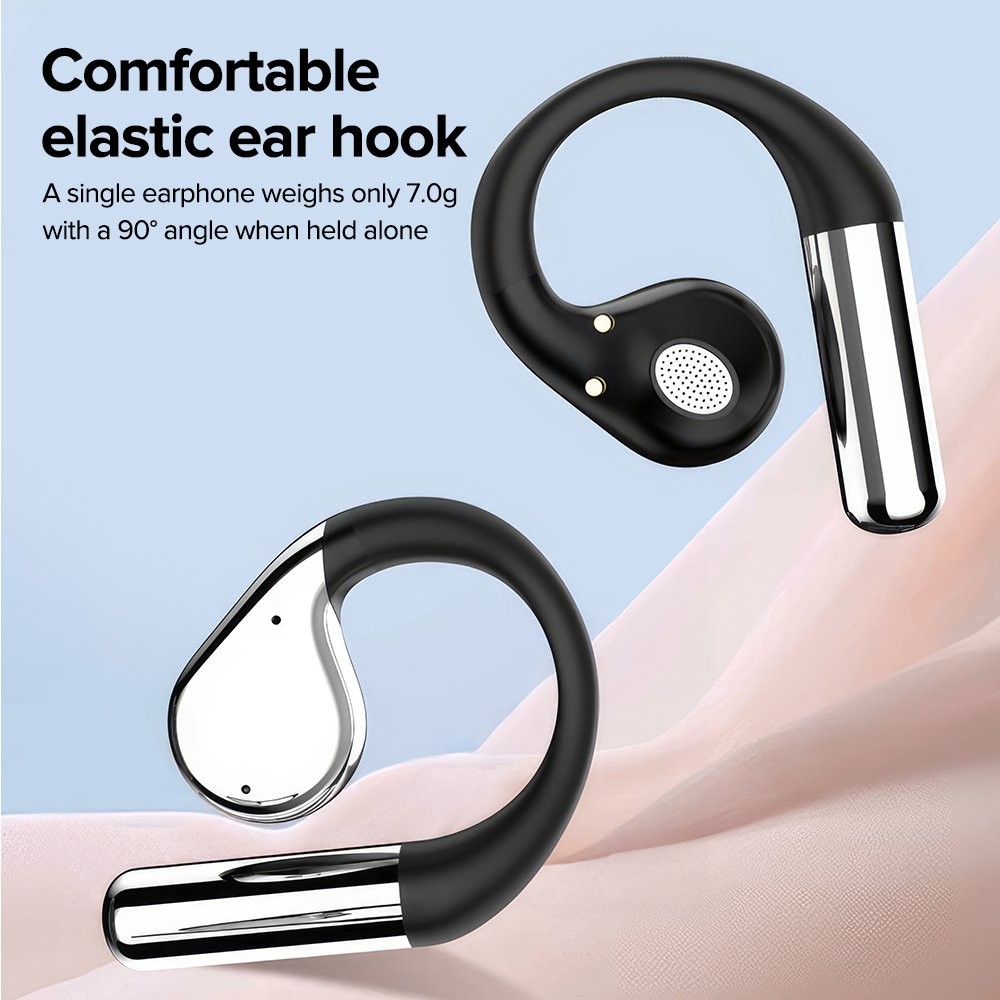 Open Ear Headphones Earhooks OWS Bluetooth 5.4 Wireless Earbuds Touch Headsets