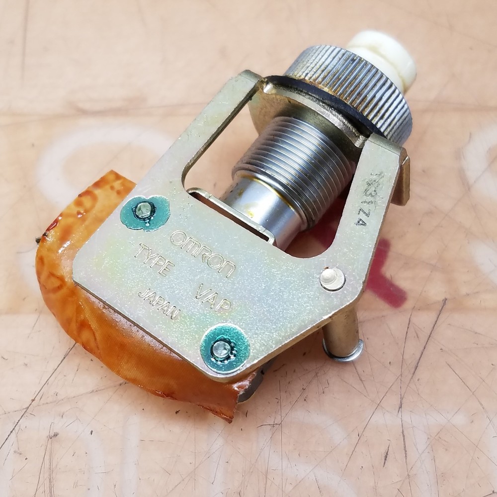 Omron Type VAP White Push Button Switch - USED
