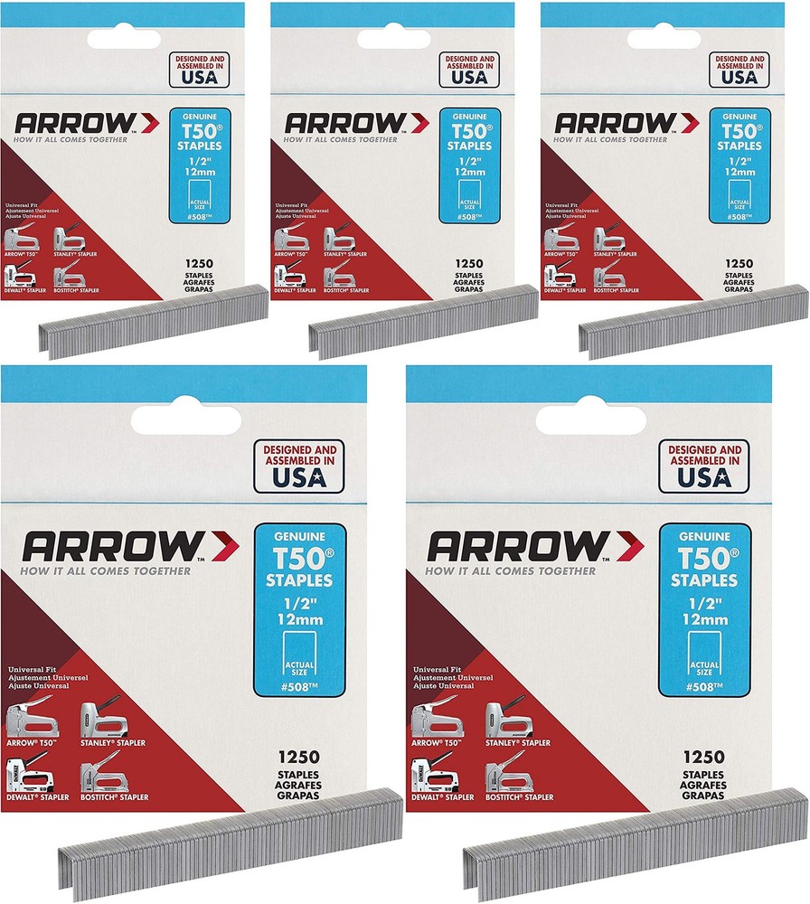STAPLE 1/2" T-50 1250PK
