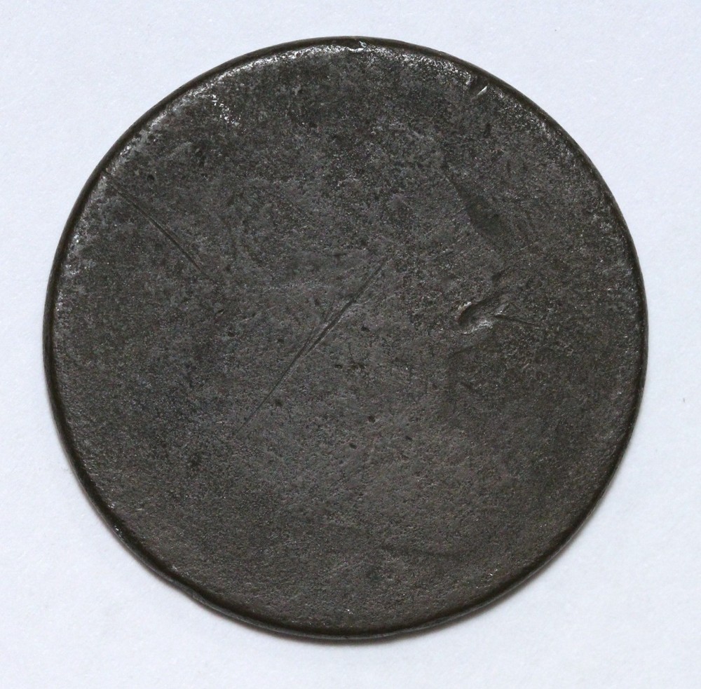 1798 1c Draped Bust Large Cent - RAW - Original Coin