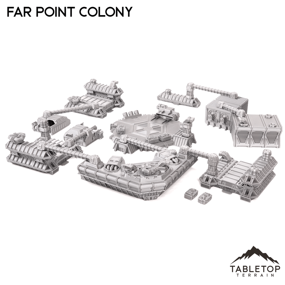 Farpoint Colony TechScape - 6mm - Small Scale Mech Wargames 6mm 8mm