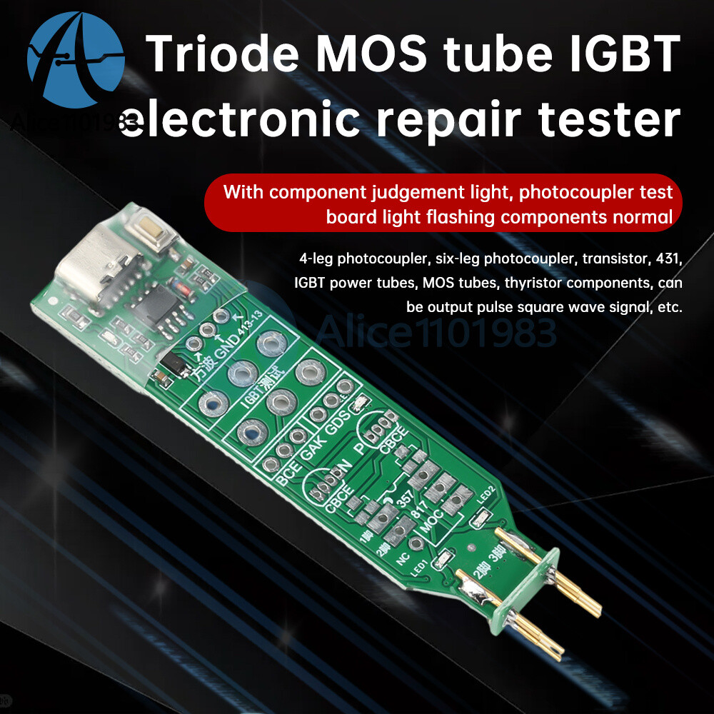 Multi-functional Light-emitting Electronic Tester Triode MOS IGBT Repair Tester