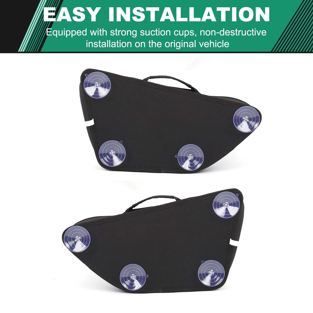 2PCS Black Tailgate Window Package Bag For Ford Kuga 2013-2020