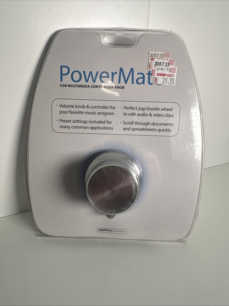 New - Griffin PowerMate Programmable USB Multimedia Controller for MAC/PC 2004