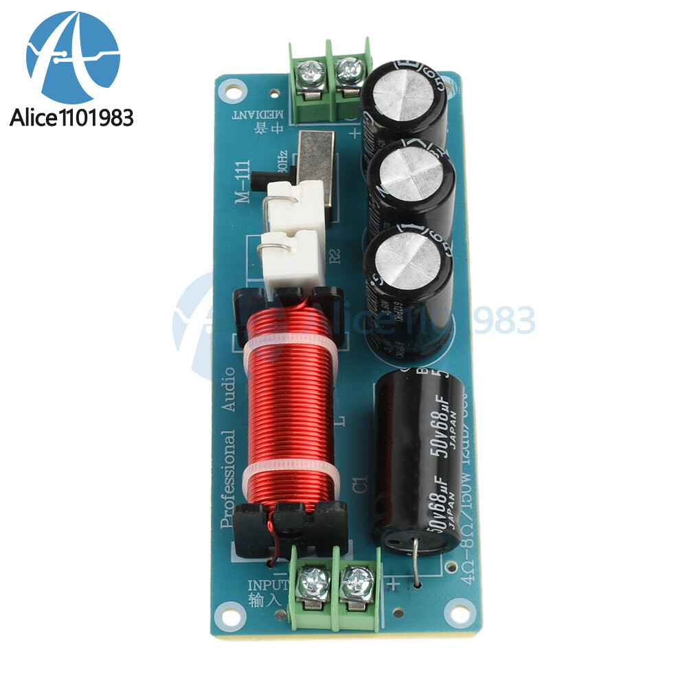 150W Midrange Speaker Frequency Divider Audio Crossover For HiFi Amplifier DIY