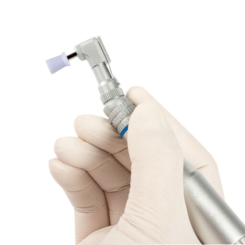 100Pcs Dental Rubber Prophy Teeth Polishing Cups Polish Latch Type Brushes White