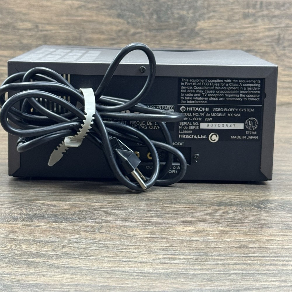 Hitachi VX-52A Video Floppy System Electronic-NOT TESTED