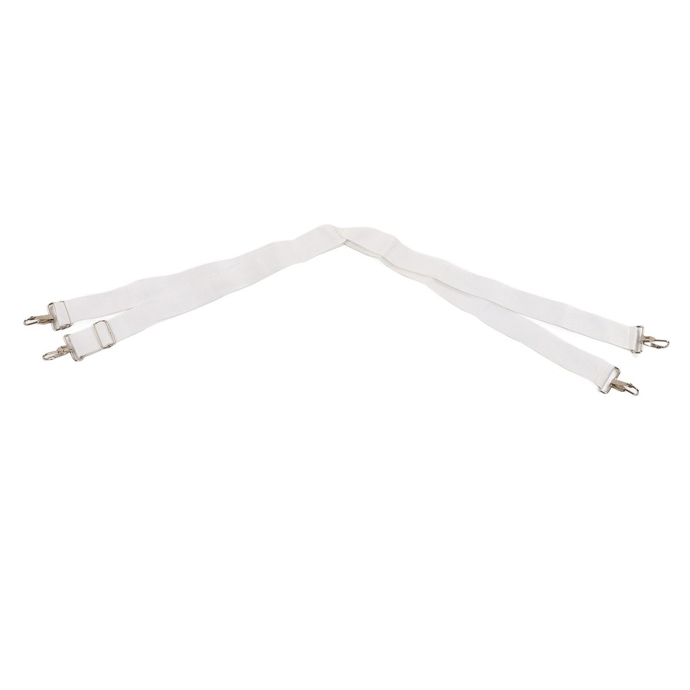 Adjustable White Bass Drum Strap Elastic Comfortable Double Shoulder Belt For Dr
