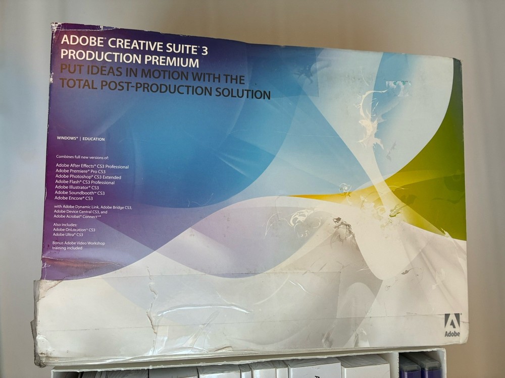 Adobe Creative Suite 3 Production Premium Box Set for Windows w/ Serials