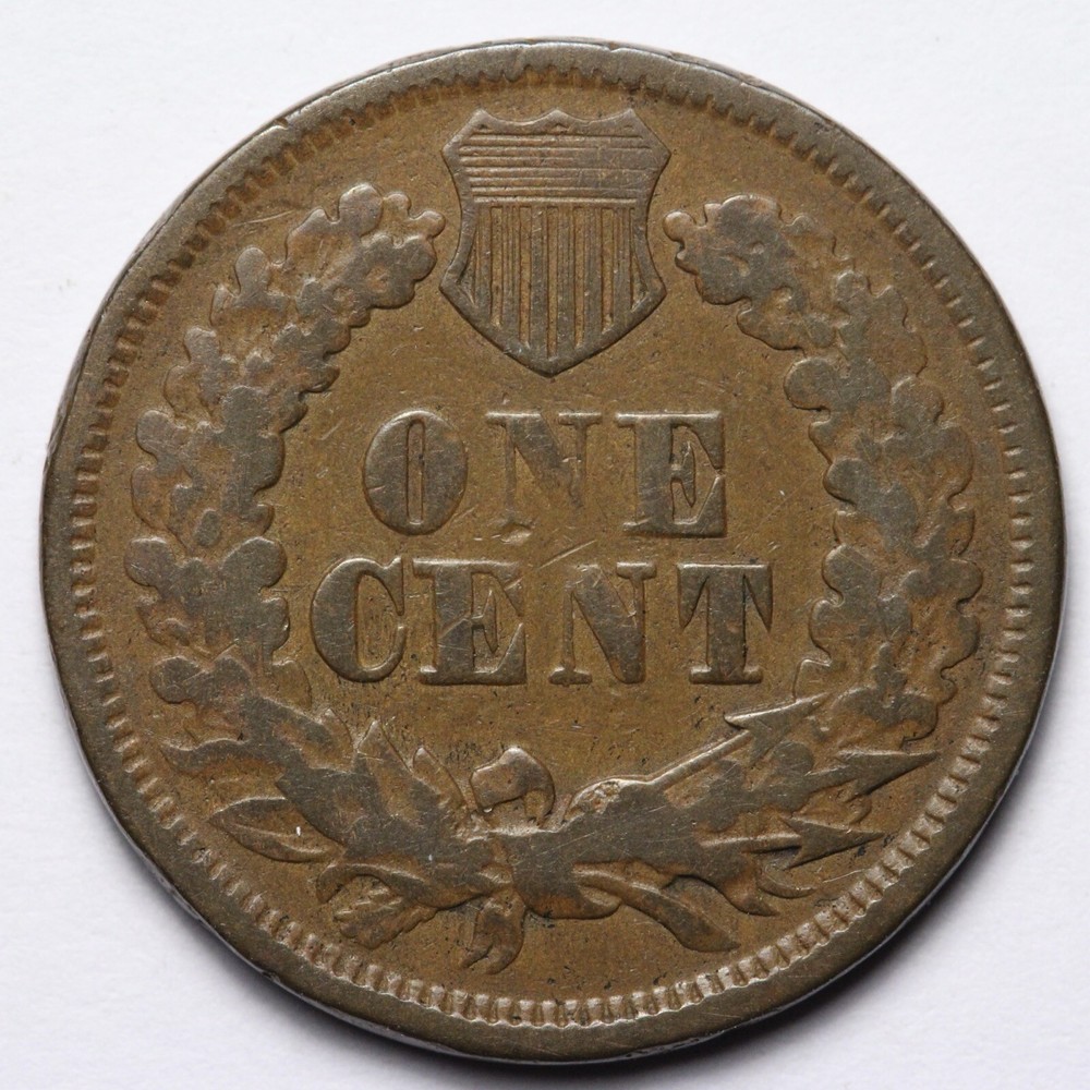 1868 Indian Head Cent Penny VG E142 IXMM