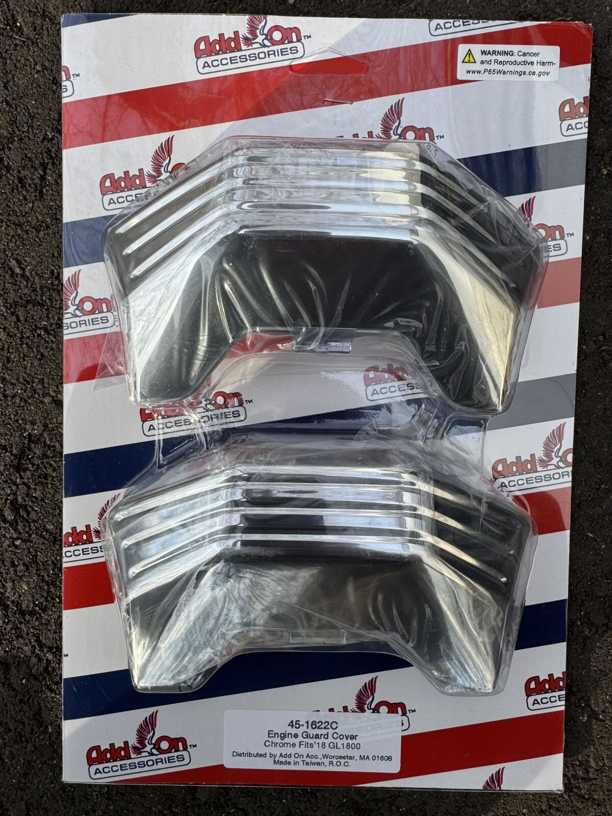 Engine Guard Covers Chrome for GL1800 GL 1800 Gold Wing Goldwing 45-1622C Add On