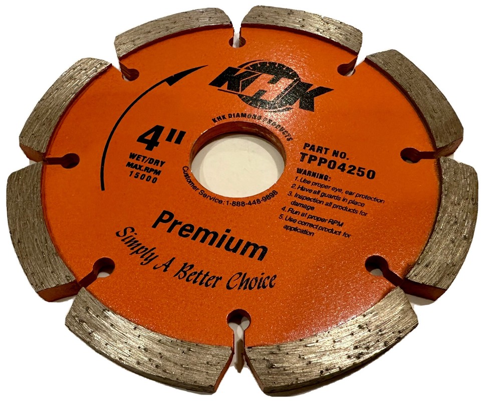 4" x 0.250" Tuck Pointing for mortar removal between bricks and blocks