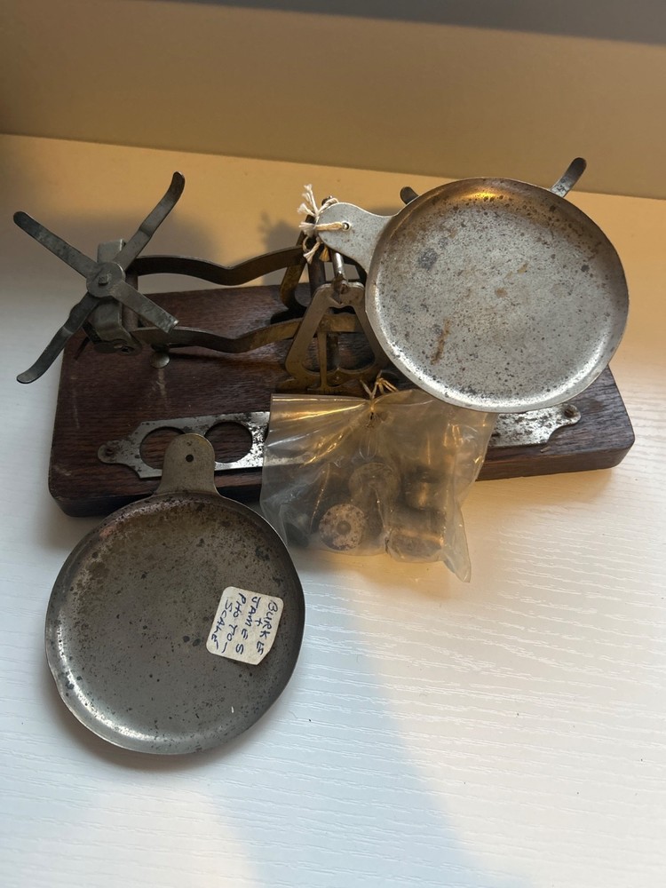 Antique mini balance scale