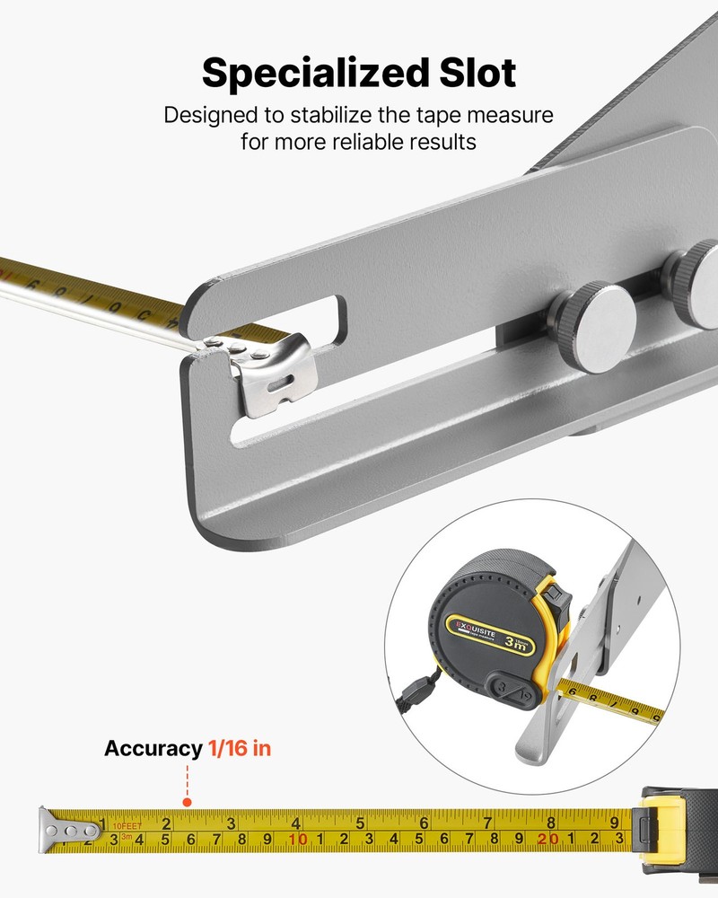 VEVOR Wheel Alignment Tool Toe Camber Alignment Tool Plate 2 Pcs 2 Tape Measures