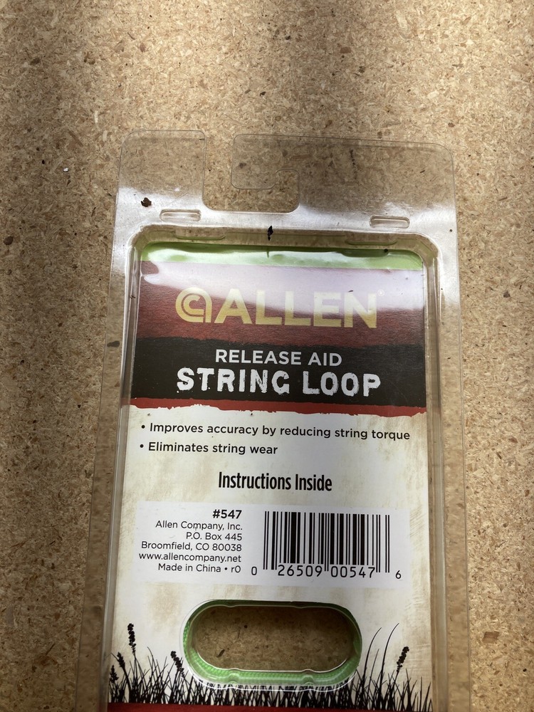 ALLEN Release Aid String Loops Green 3 Pack 547 Eliminates string ware. (T)...
