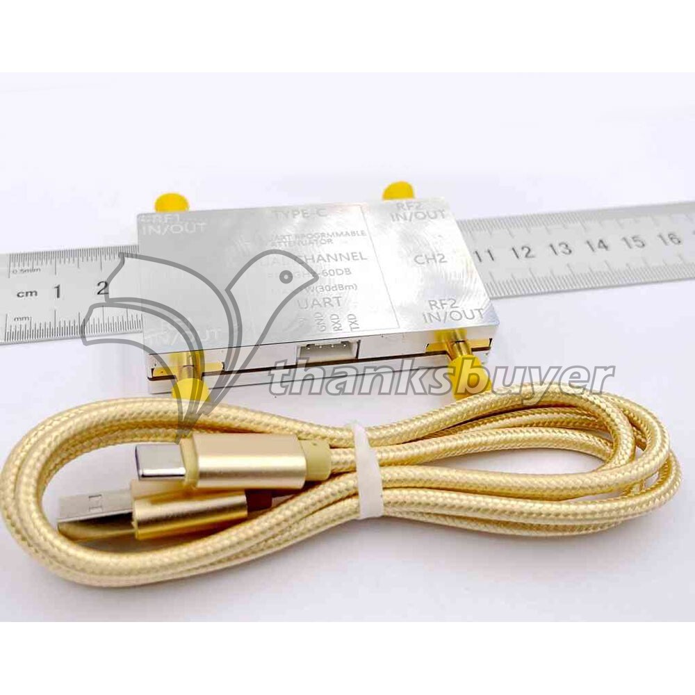 RF-4GHz-60DB Programmable Attenuator + Type-C Cable + Offline Control Board