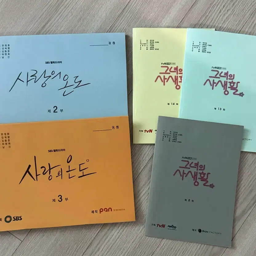 Drama Script Love's Temperature & Her Private Life Set of 2 Scripts