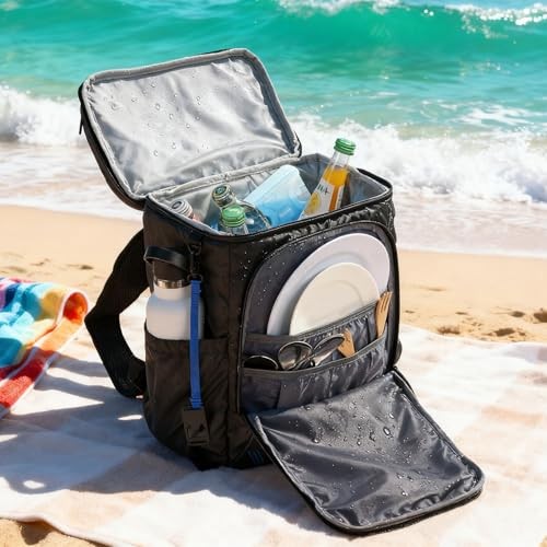Backpack Cooler for Men, Insulated Leak Proof Lunch Bag, Large Capacity