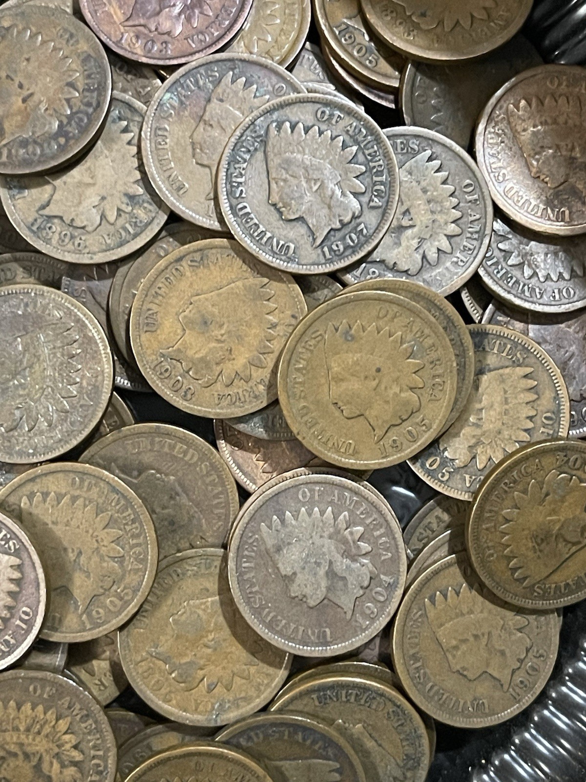 Indian Head Penny Roll of 50 ALL Indian Head Cents Lot of 50 FULL ROLL