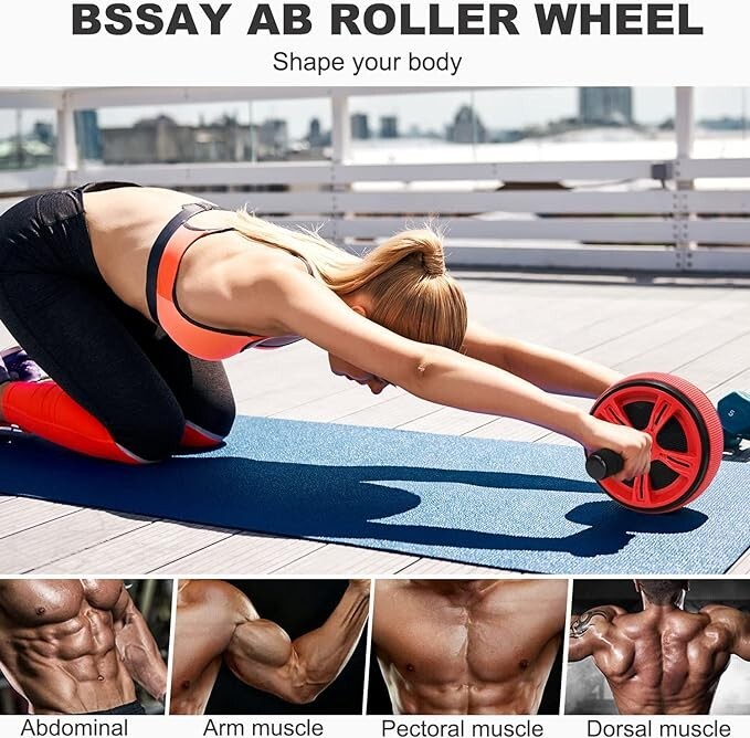 ABS-olutely Rockin' Roller - Premium Abdominal Exercise Wheel Ab Roller (YELLOW)