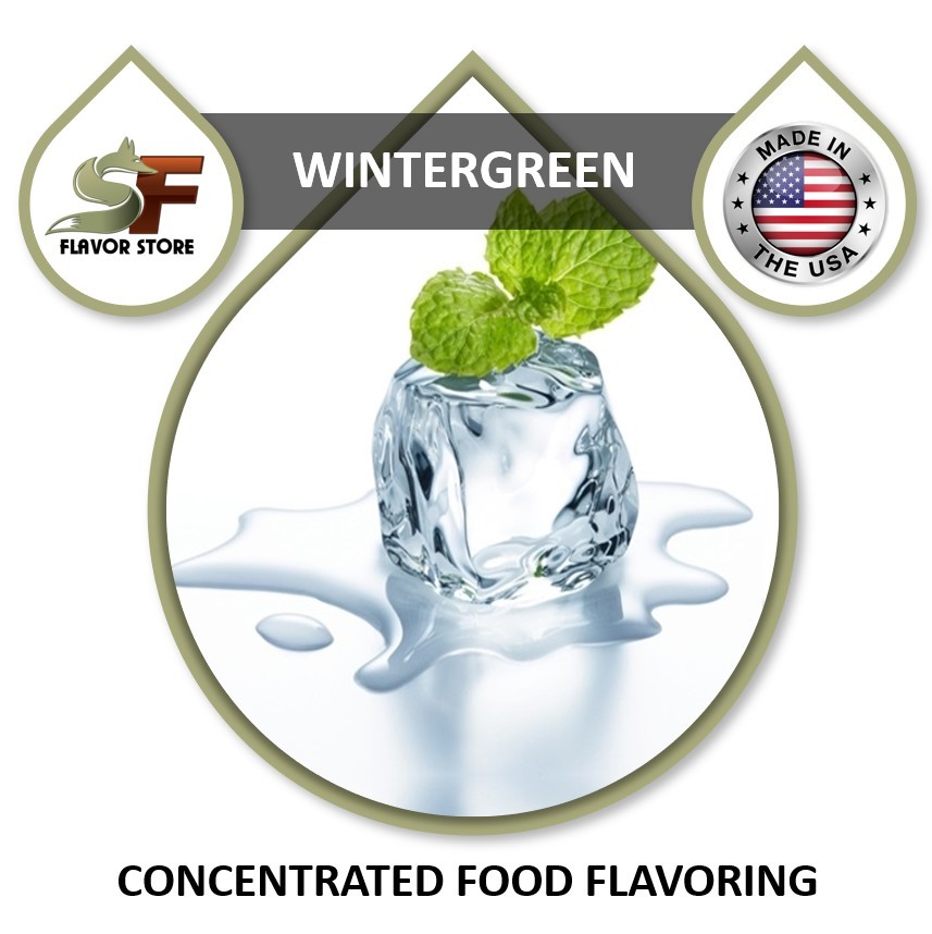 Wintergreen Food Flavor Drops Flavoring Concentrate - 1oz/30ml - SageFox - FL083