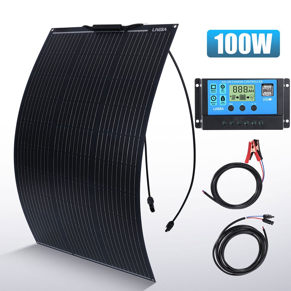 100W Solar Panel Kit Monocrystalline Solar Panel With 30A Controller