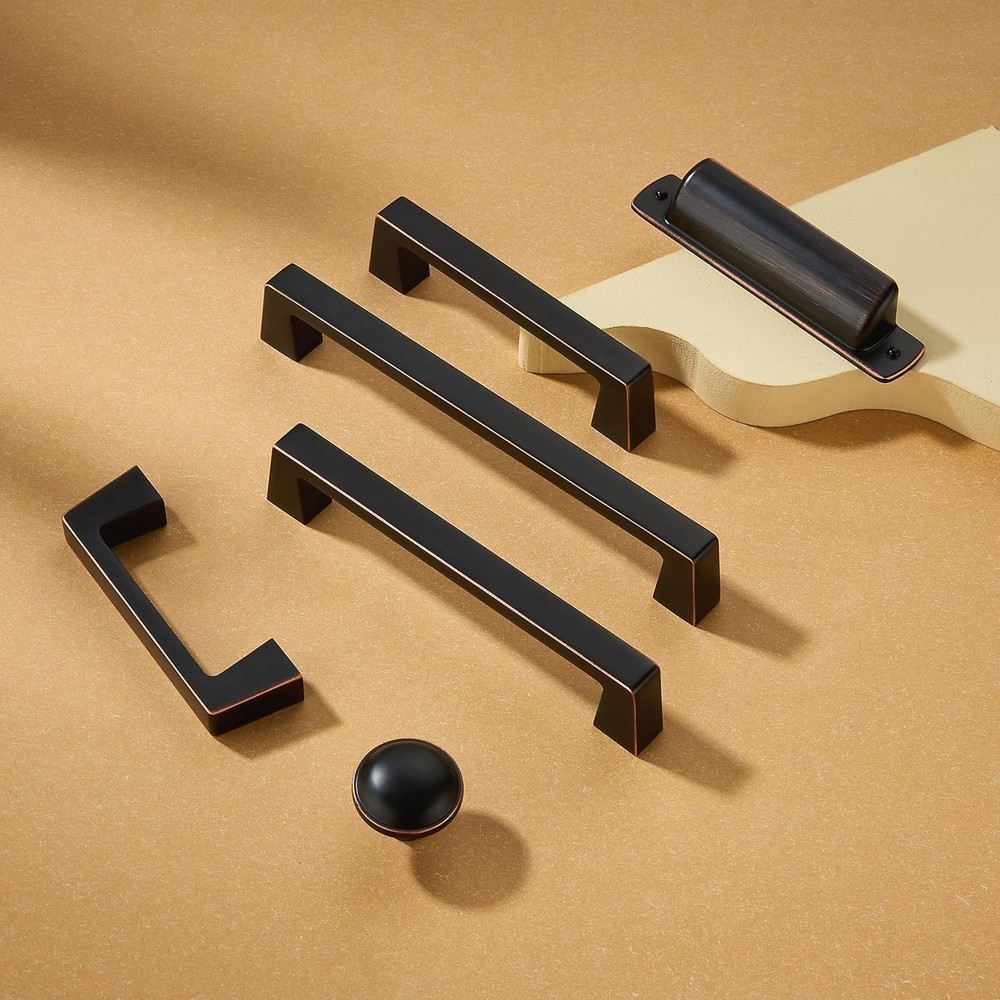 10 Pack 2-1/2"64mm Oil Rubbed Bronze Drawaer Pulls Cabinet Cup Pulls Kitchen ...
