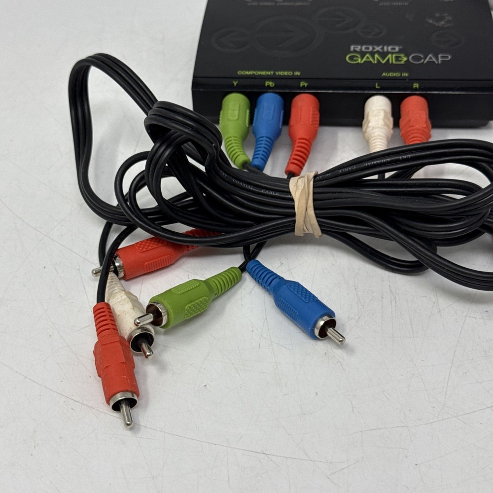Roxio HU348-E Standard Component Cable Game Capture Device Software PS3 Xbox 360