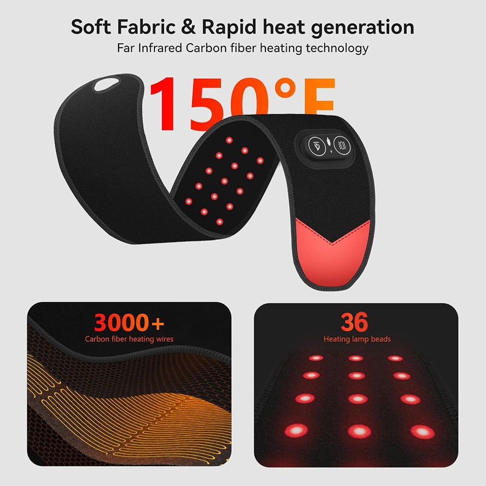 660nm&850nm Infrared Red Light Therapy Belt Wrap Pad For Wrist Joint Pain Relief