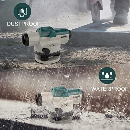 32X Automatic Optical Level Kit with Tripod, Self-Leveling Magnetic Dampened Com