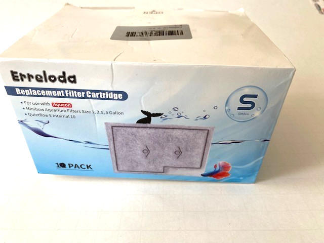 Erreloda Replacement Filter Cartridges for Aqueon Quiet Flow E, SMALL - 10 Pack