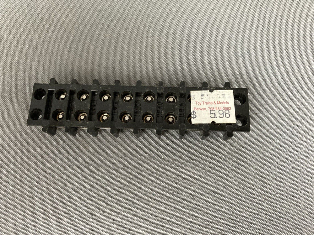 BEAU #18000 ELECTRICAL TERMINAL BLOCK BUS STRIP - 8 POSITION - Mint Condition