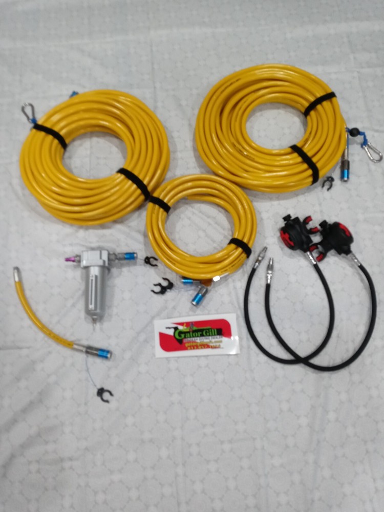 Hookah Diving 2 diver 75' Hose package/5 Micron filter. Just add a COMPRESSOR