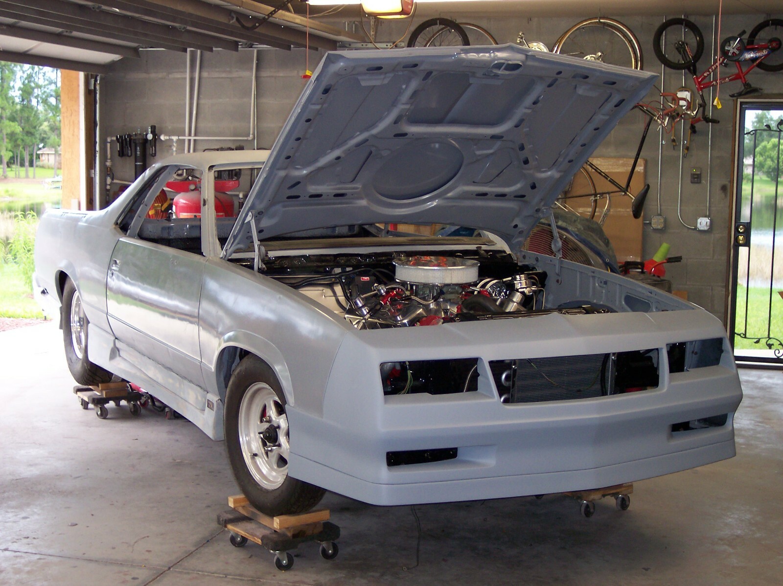 El Camino Chevy Choo Choo Custom Pro Street Tubbed G-body Rotisserie Restored