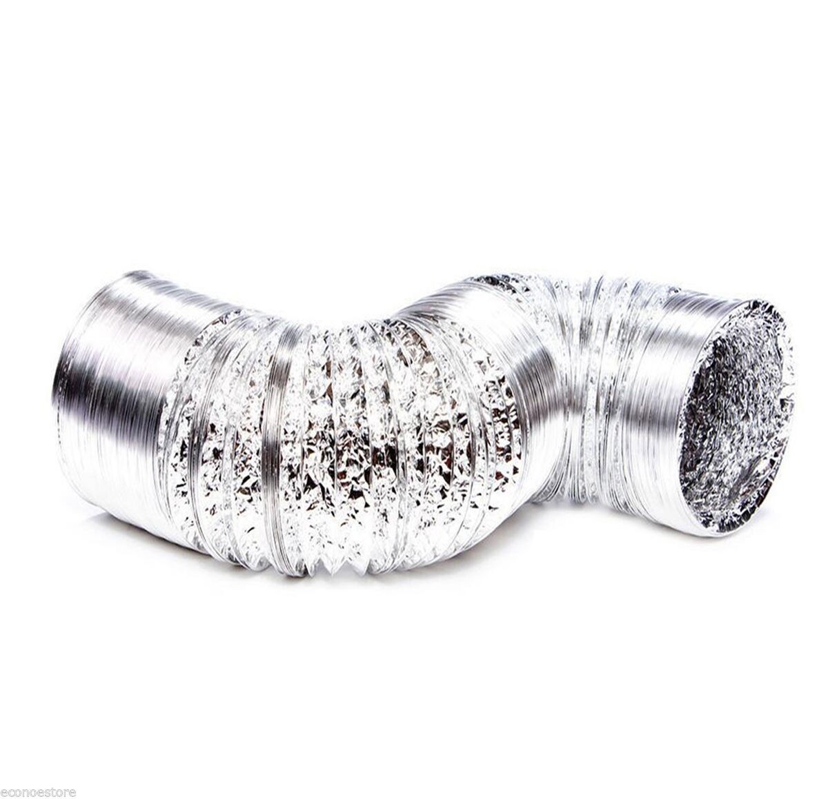12" x 25' Non-Insulated Flex Aluminum Dry Vent Ducting Ventilation Hose HVAC Duc