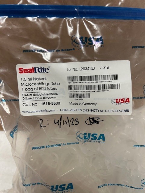 1.5ml Microcentrifuge Tubes