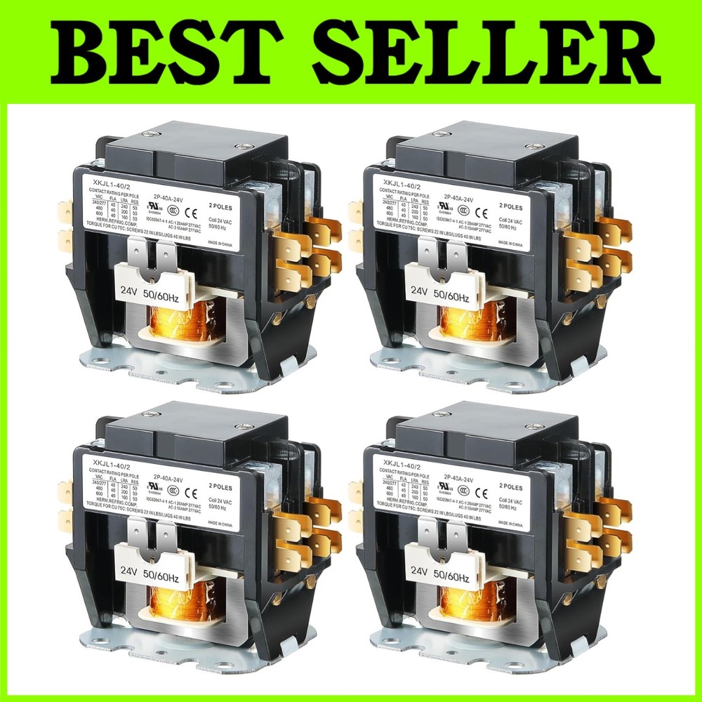 Certified HVAC 2 Pole Contactor (4 Pcs)