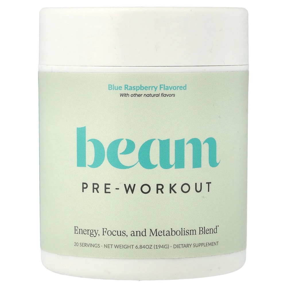 Pre-Workout, Blue Raspberry, 6.84 oz (194 g)