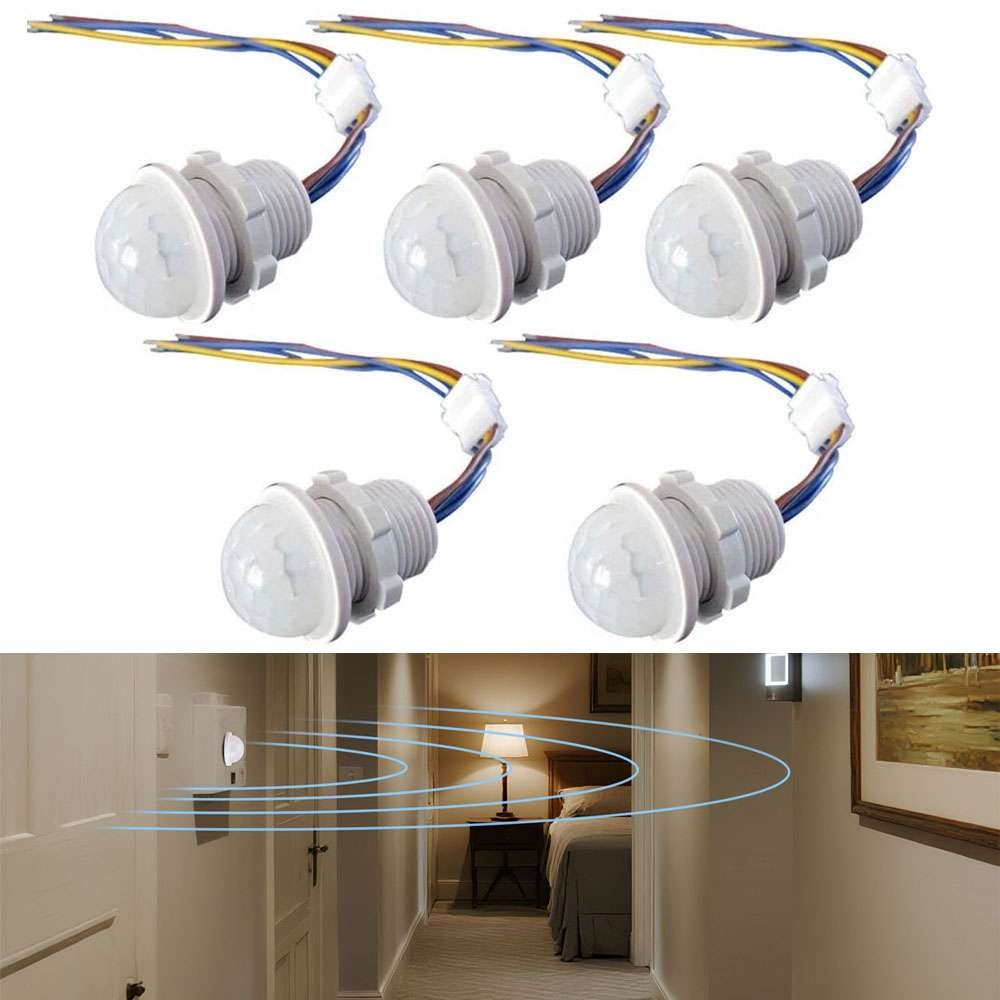 PIR Infrared Motion Sensor Detector 110V Smart Switch Light Lamp Switch Auto