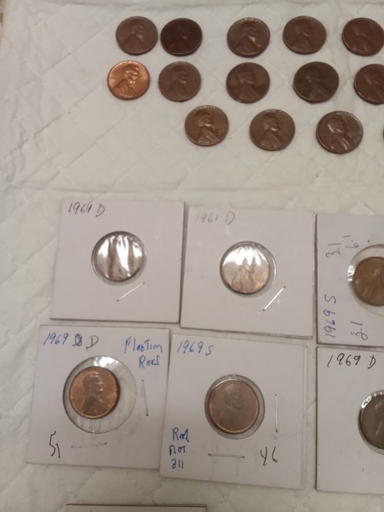 lot 1960 Penny's errors 25 Penny's