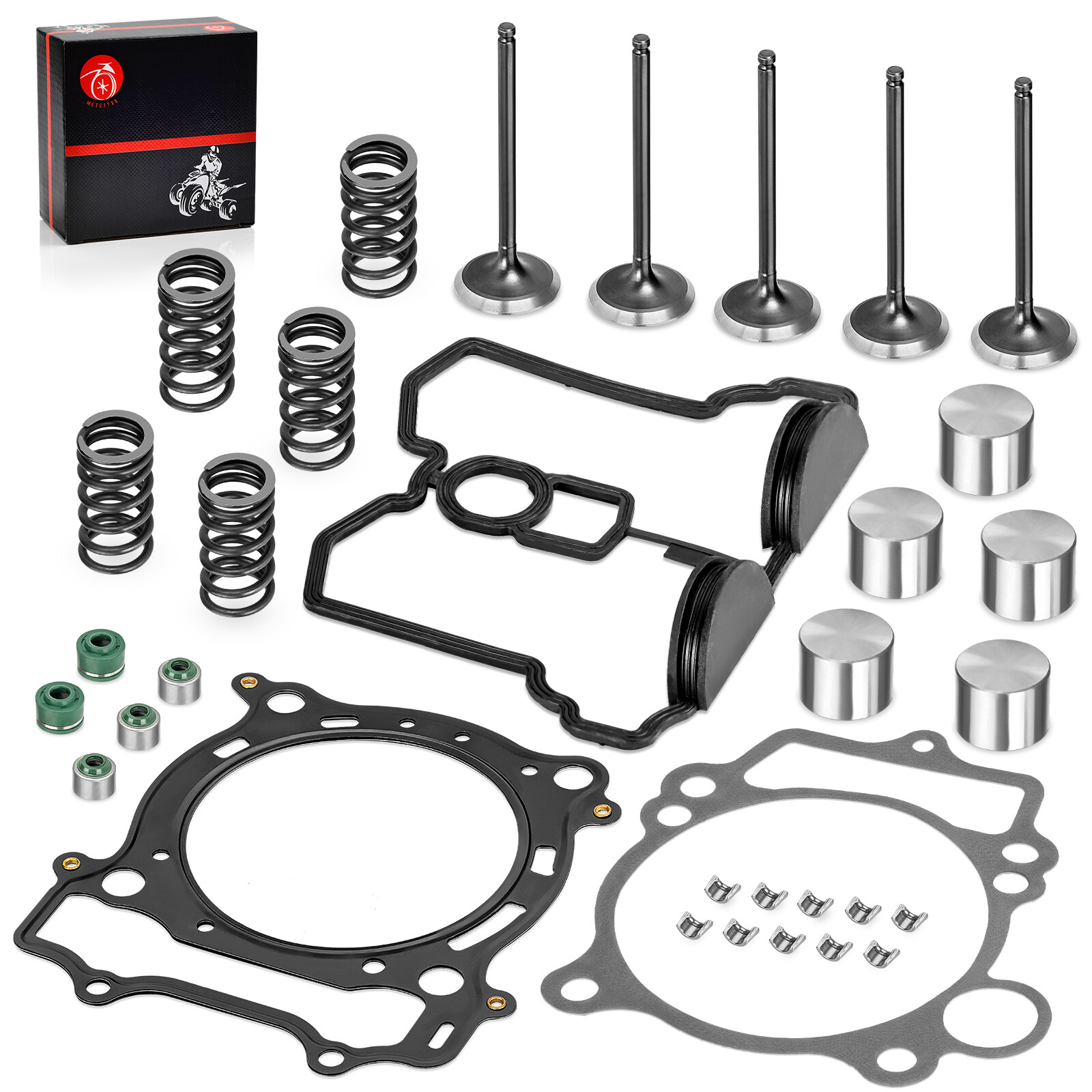 Intake Exhaust Valve & Gasket Seal Kit For Yamaha YFZ450 2004-09 | YFZ450X 2008