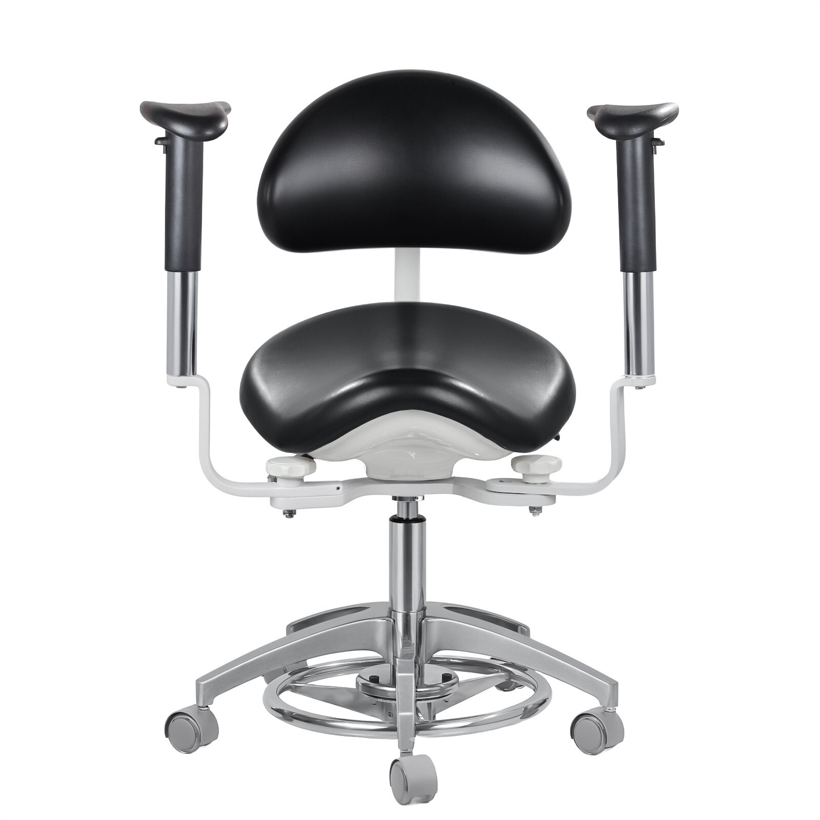 Dental Dynamic Microscope Chair Ergonomic Doctor Saddle Chair Foot Control USA