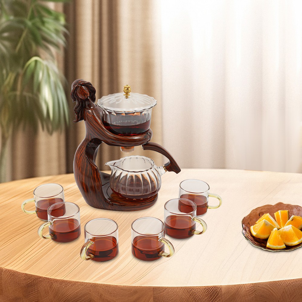 Teapot Set Semi Automatic Tea Set Tea Set with 6 Small Cups Coffee Set Teapots