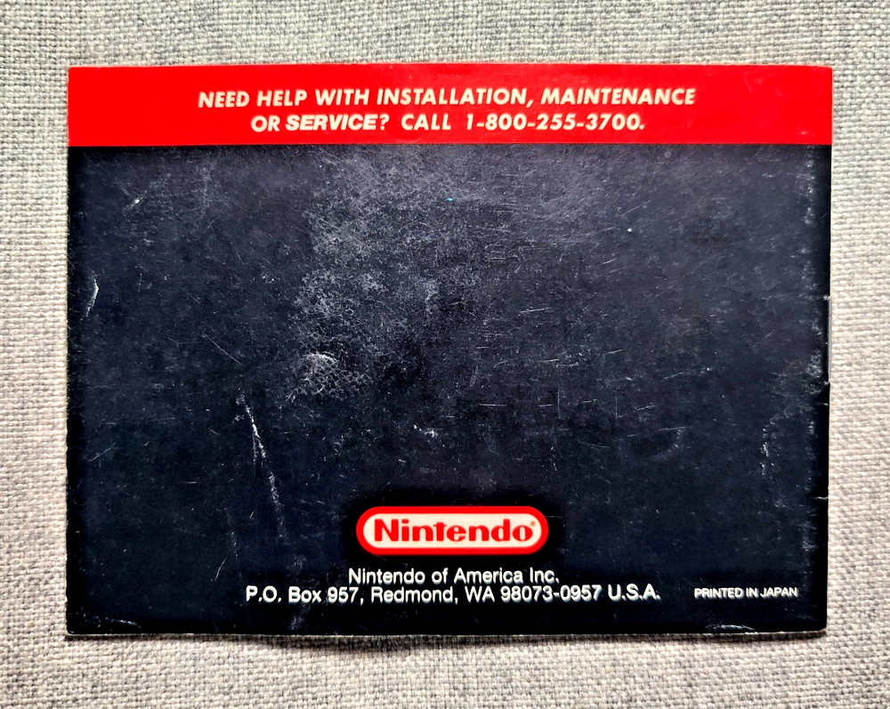 Super Mario Land Instruction Manual Only - GameBoy