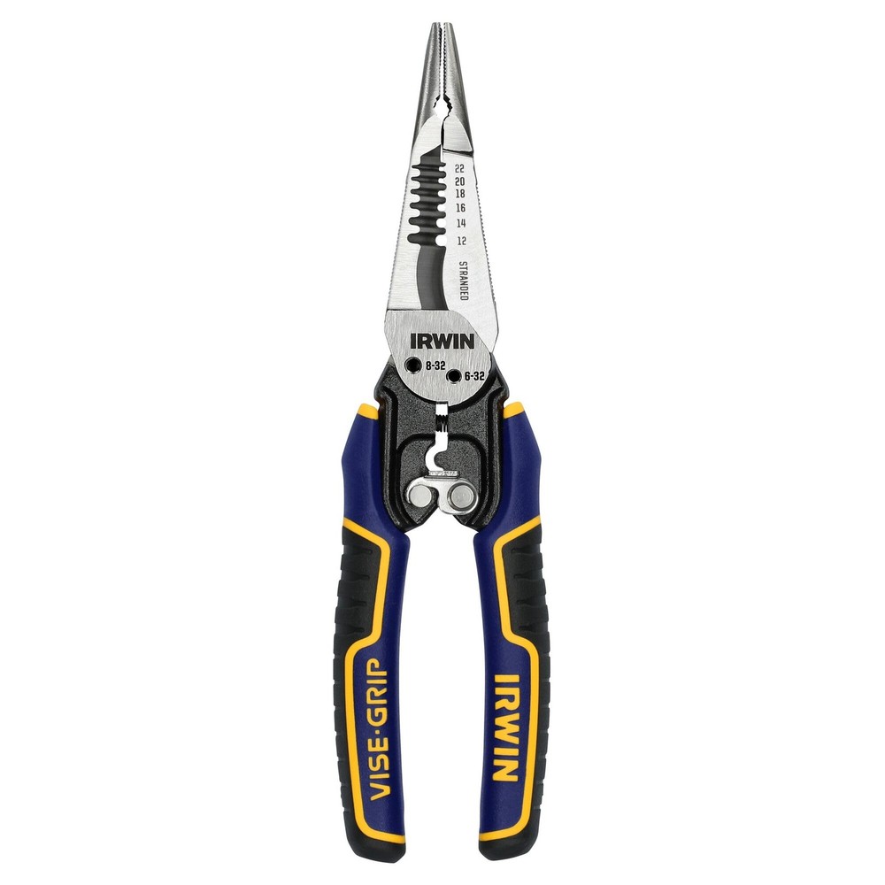 IRWIN VISE-GRIP Wire Stripper, 7 in 1 Multi-Function One Size, Gray/Blue