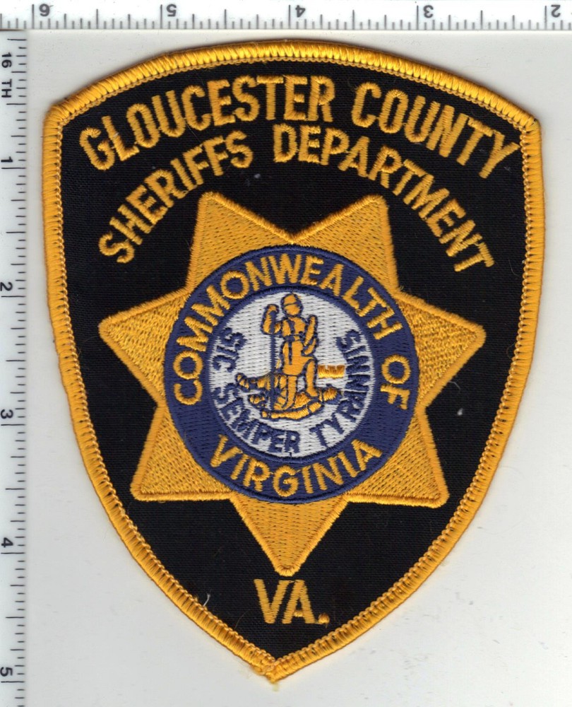 Gloucester County Sheriff (Virginia) 3rd Issue Uniform Take-Off Shoulder Patch