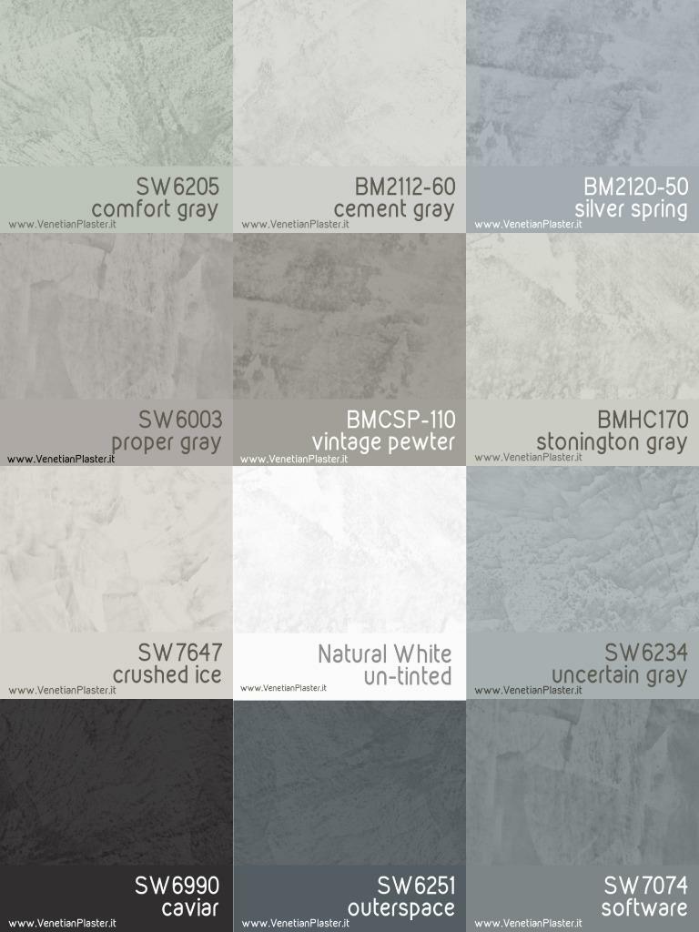 Grassello - by FirmoLux Real Venetian Plaster from Italy (gray colors)