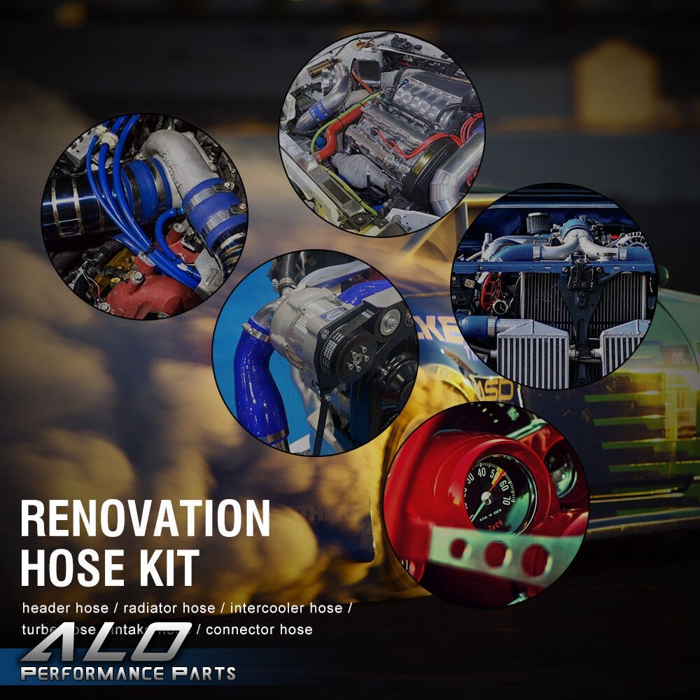 Silicone Radiator Hose Kit Fit For 92-00 Honda Civic Type R EK EG B16A B18C B20B